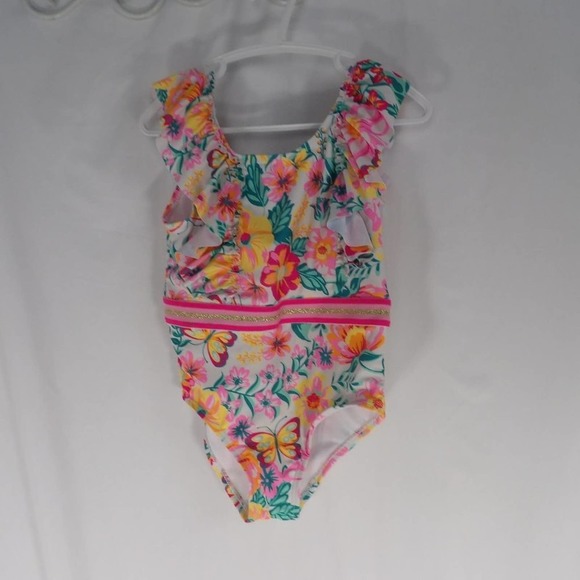 NEW GIRLS ONE PIECE SWIMSUIT SIZE 6 - Picture 1 of 7